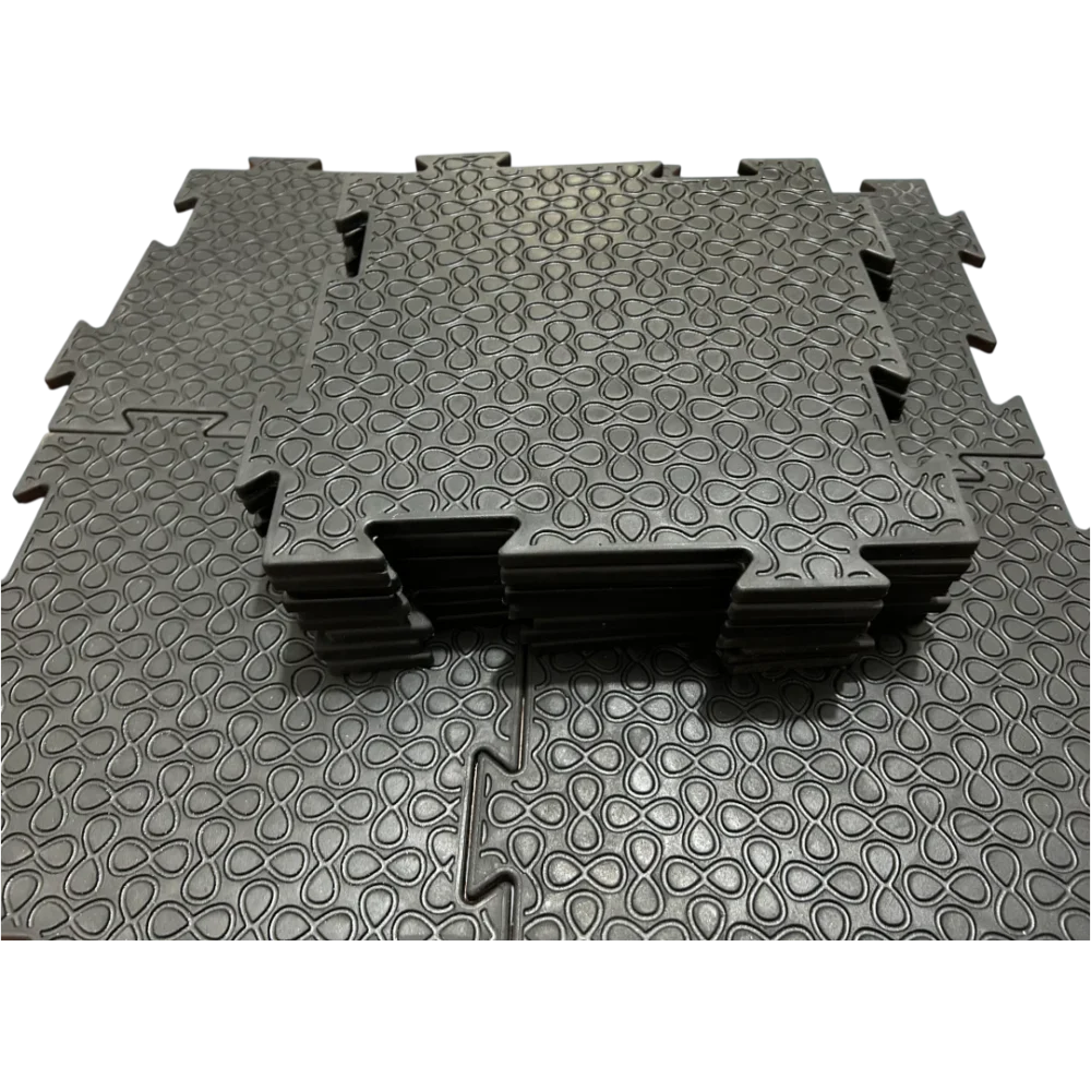 Piso de Caucho Premium para gimnasio, armado